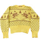 Vintage 1950s Jersild Wool Nordic Ski Jacquard Knit Sweater Men's S