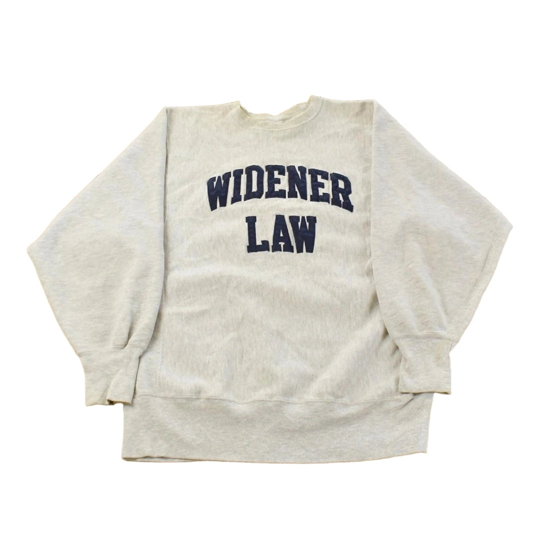 Vintage 1990s Widener Law Champion Reverse Weave Crewneck Sweatshirt Men's Large