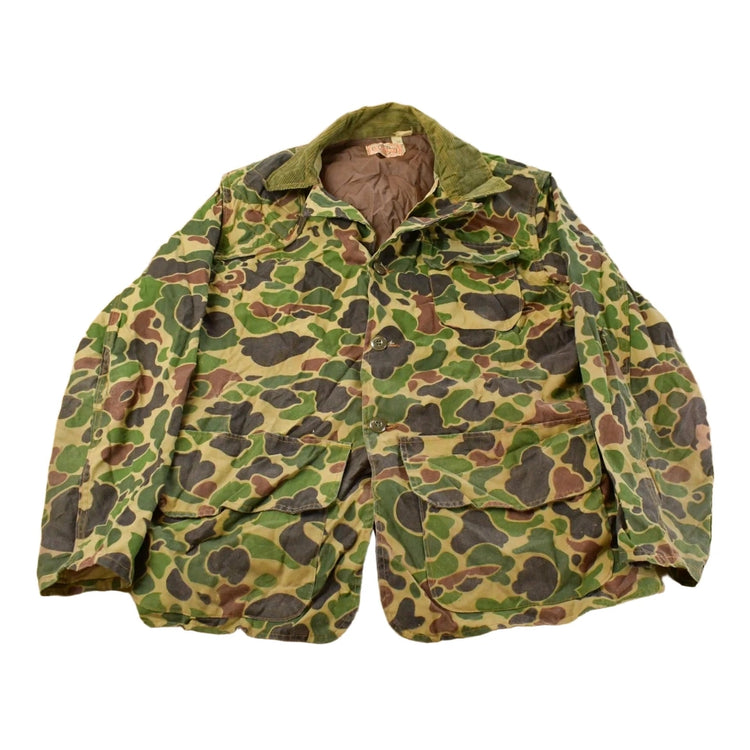 Vintage 1970s SaftBak Camo Hunting Coat Jacket Men's Large