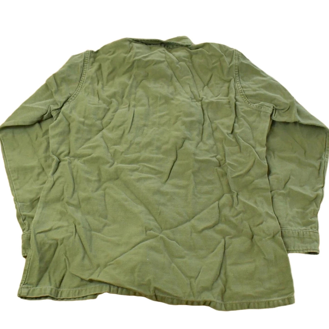 Vintage 1970s OG-107 Military Sateen Shirt Men's Medium