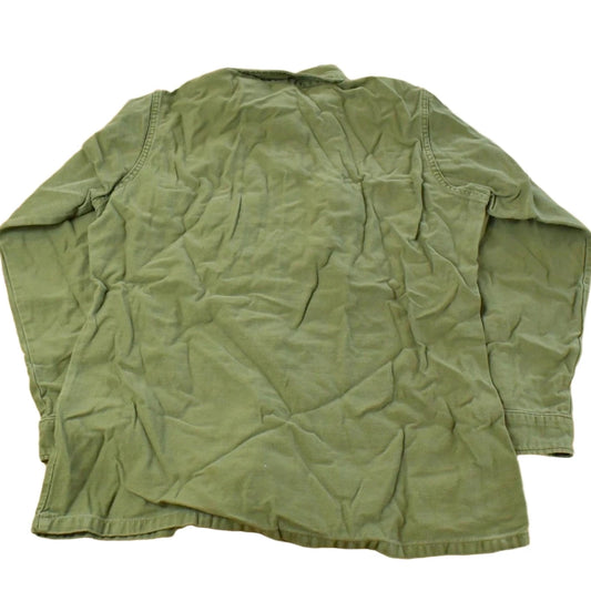 Vintage 1970s OG-107 Military Sateen Shirt Men's Medium