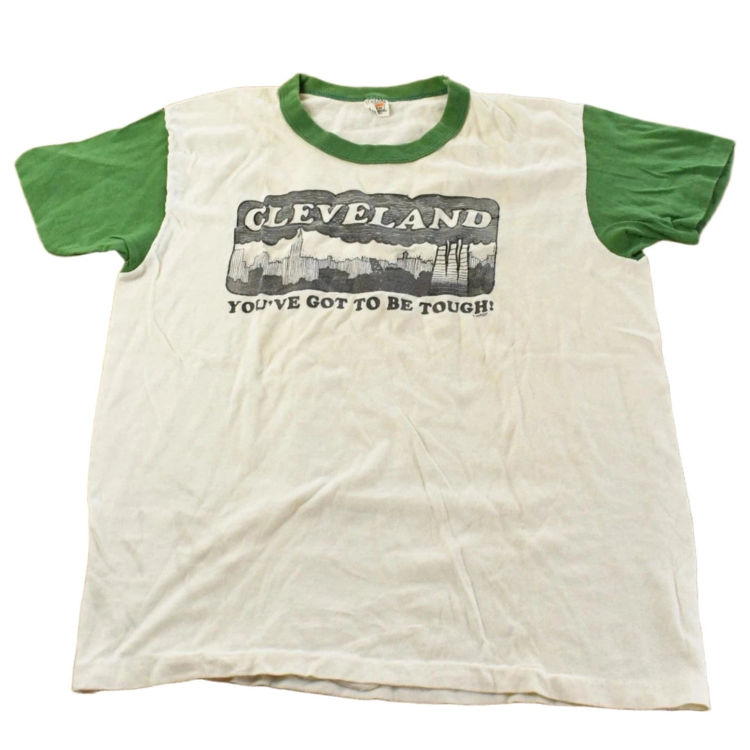 Vintage 1970s Cleveland Hanes Graphic Souvenir T-Shirt Men's Small