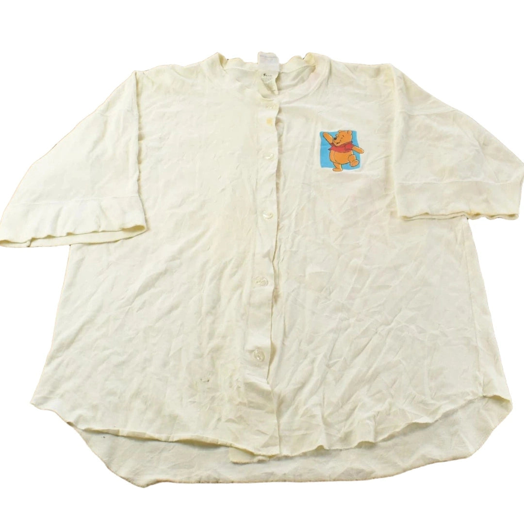 Vintage 1990s Winnie The Pooh Disney Button Up Shirt Women's Large