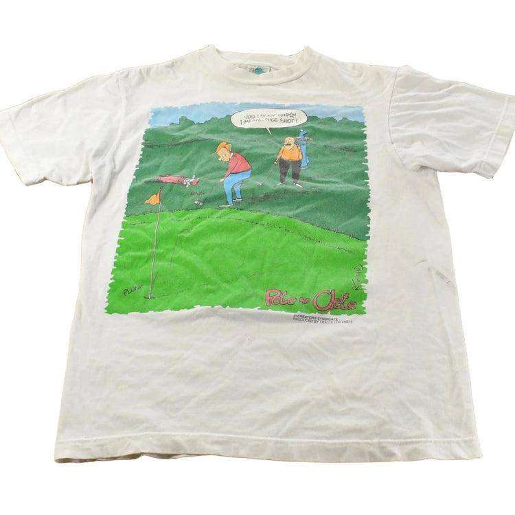 Vintage 1990s Pete And Clete Golf Comic T-Shirt Men's XL Men's Large