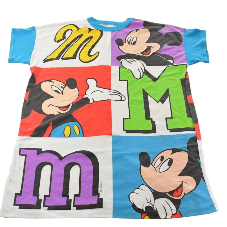 Vintage 1990s Disney Mickey Mouse Oversized Pyjamas Sleeping T-Shirt ONE SIZE Men's 2XL