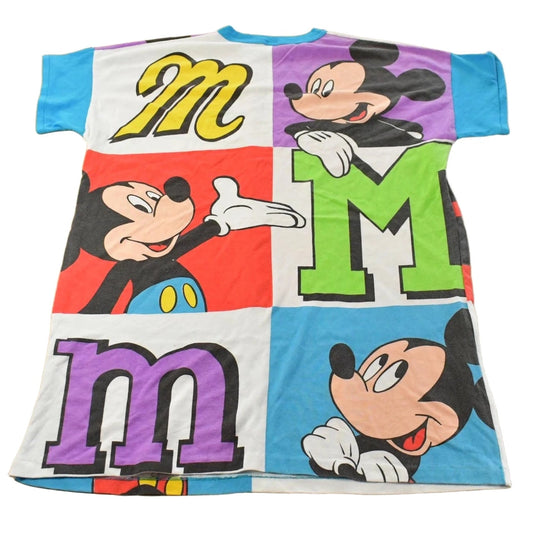 Vintage 1990s Disney Mickey Mouse Oversized Pyjamas Sleeping T-Shirt ONE SIZE Men's 2XL