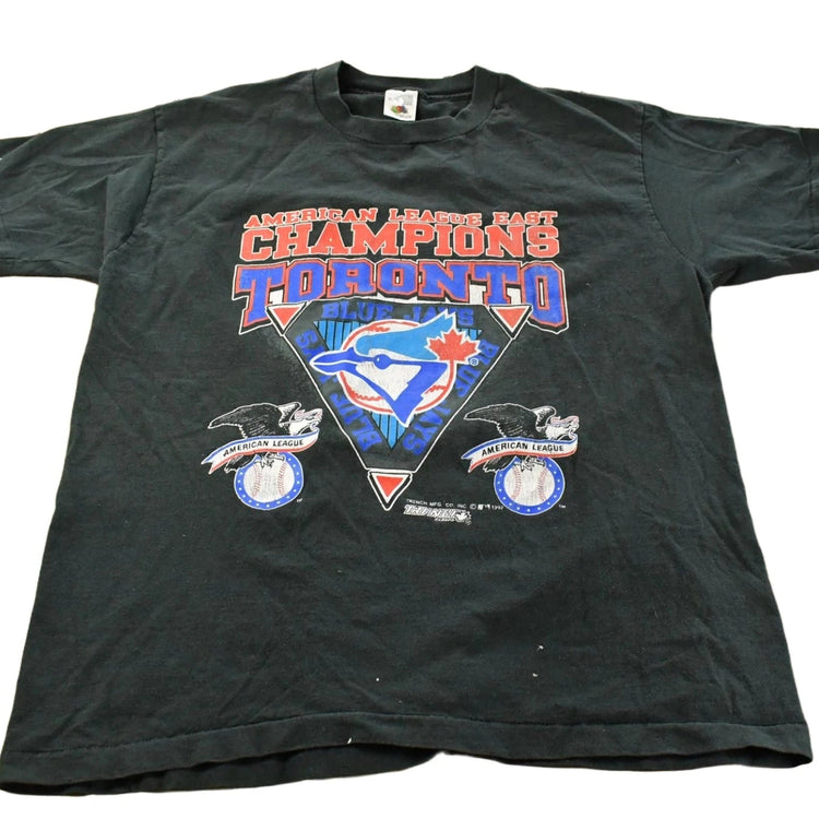 Vintage 1992 Toronto Blue Jays MLB AL Champions T Shirt Men's XL