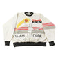 Vintage 1980s Slam Dunk Basketball Patchwork Crewneck Sweatshirt Men's Medium