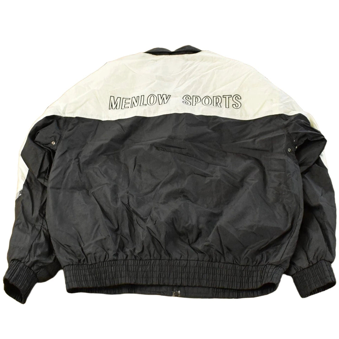 Vintage 1990s Menlow Sports Embroidered Windbreaker Jacket Men's Large Men's XL