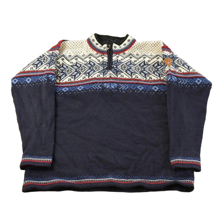 Vintage 2000s Dale Of Norway Wool Knit Abstract Pattern Sweater Men's XL