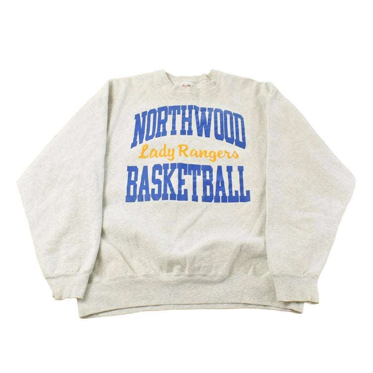 Vintage 1990s Northwood Lady Rangers Basketball Crewneck Sweatshirt Men's XL