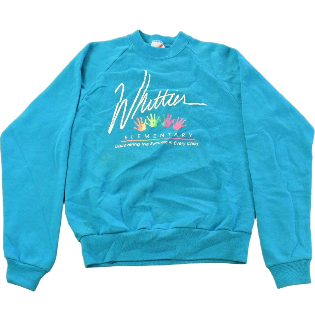 Vintage 1990s Whittier Elementary School Crewneck Sweatshirt Youth Large Men's Large