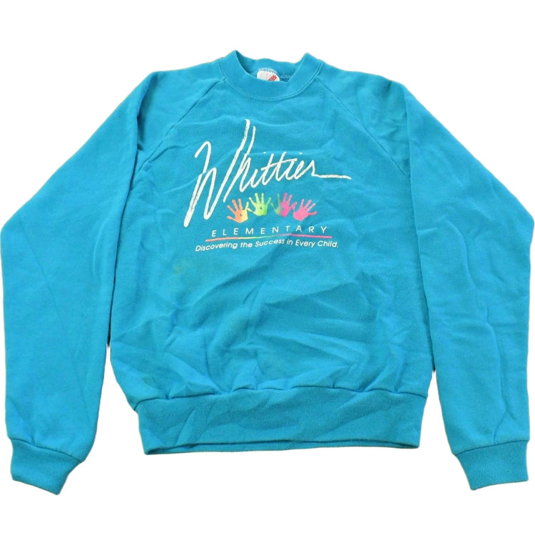 Vintage 1990s Whittier Elementary School Crewneck Sweatshirt Youth Large Men's Large