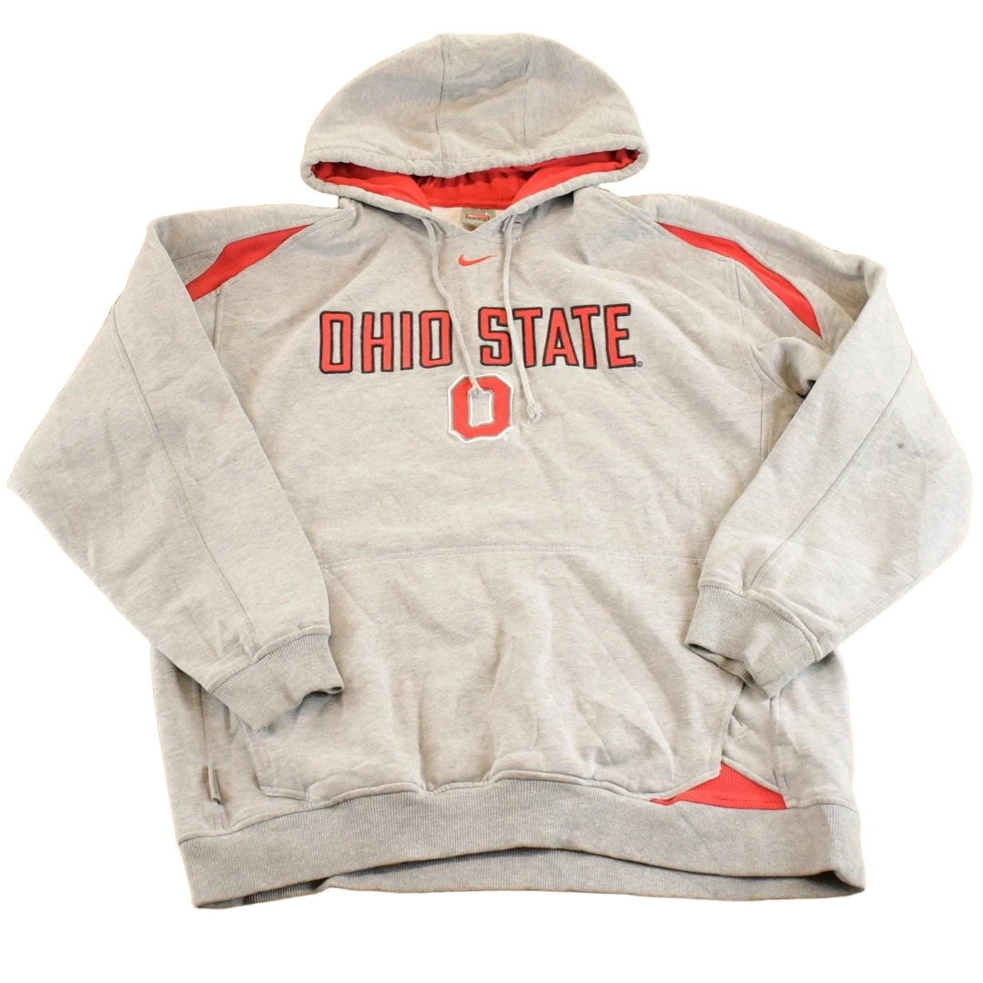 Vintage Y2K Nike Middle Swoosh Ohio State Hoodie Sweatshirt Men's Men's Large