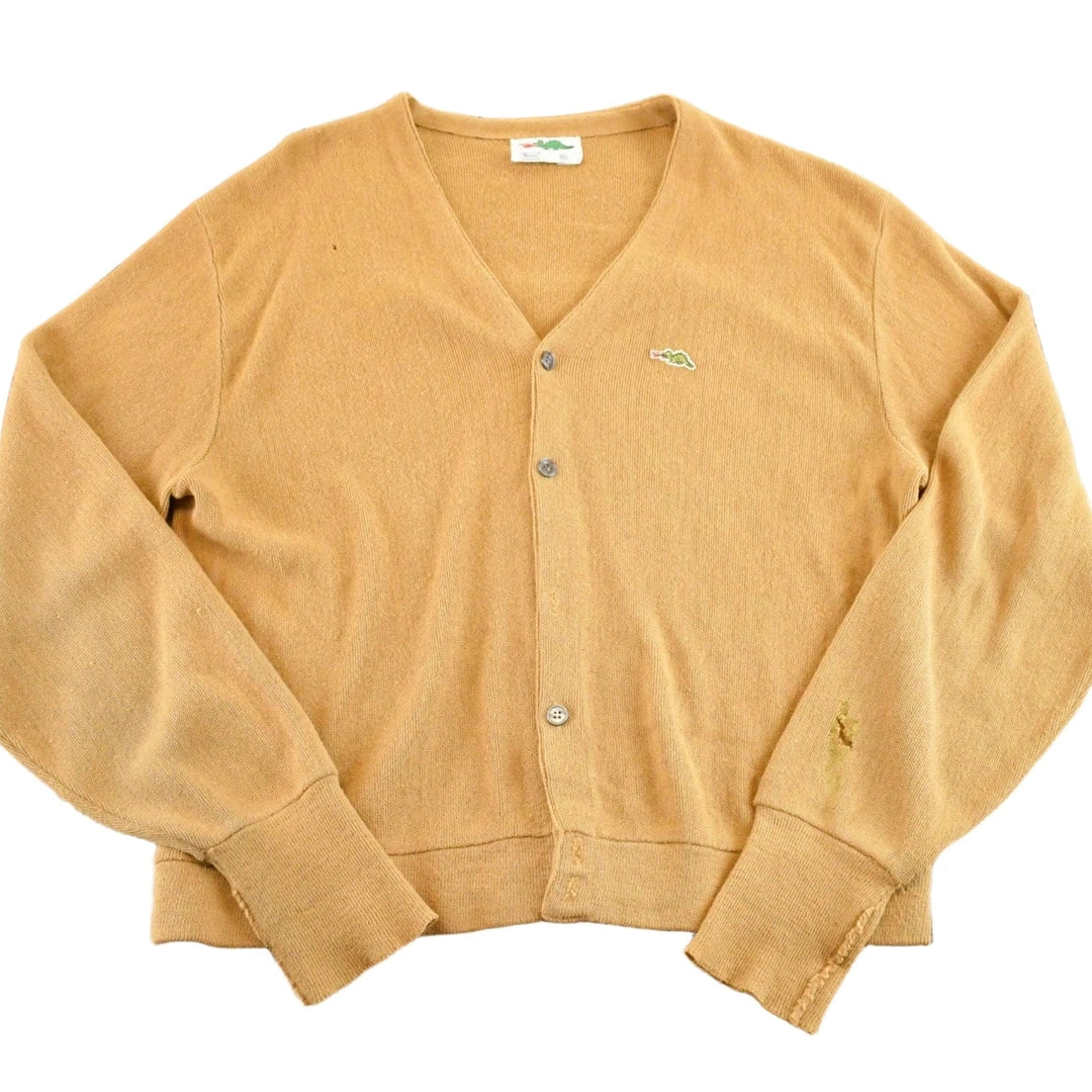Vintage 1970s Sears Dragon Logo Knit Cardigan Sweater Men's M