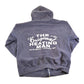 Vintage 1990s The Original Heating Man Souvenir Zip Up Hoodie Sweatshirt Men's M