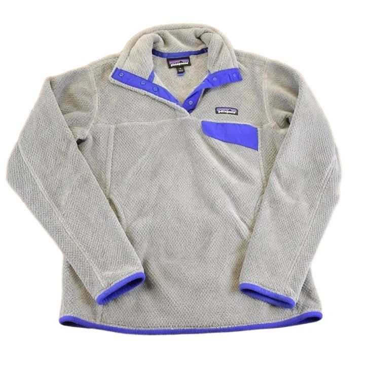 Vintage 1990s Patagonia Fleece Full Zip Sweater Men's S