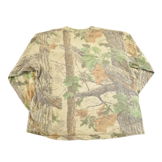 Vintage 1980s Jerzees Outdoors Realtree Camo Crewneck Shirt Men's L