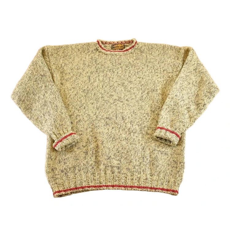 Vintage 1990s Eddie Bauer Wool Knit Crewneck Sweater Men's L