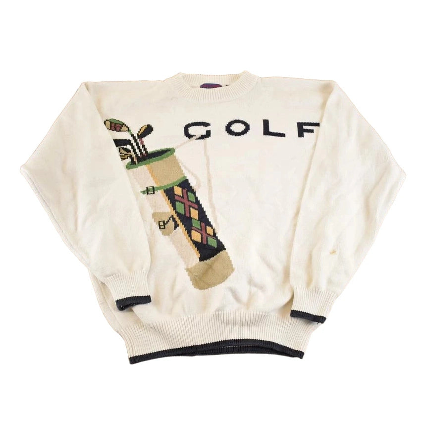 Vintage 1990s Golf Classics Knit Crewneck Sweater Men's M