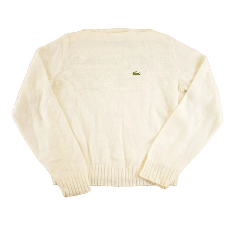 Vintage 1990s Lacoste Haymaker Knit Crewneck Sweater Women's M