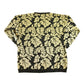 Vintage 1990s Karen Scott AOP Leaf Pattern Knit Crewneck Sweater Women's XL