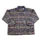 Vintage 1990s Bugle Boy AOP Aztec Fleece Full Zip Sweater Men's L