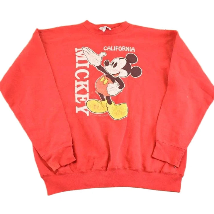 Vintage 1980s Disney Mickey Mouse California Sweatshirt Men's M