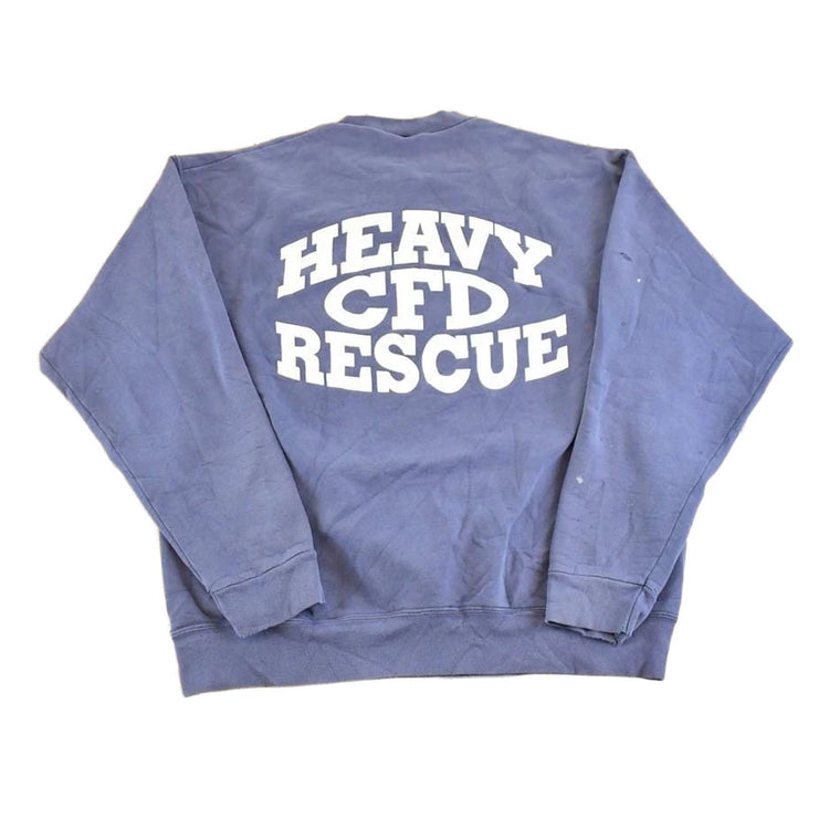 Vintage 1990s CFD Heavy Rescue Souvenir Crewneck Sweatshirt Mens M