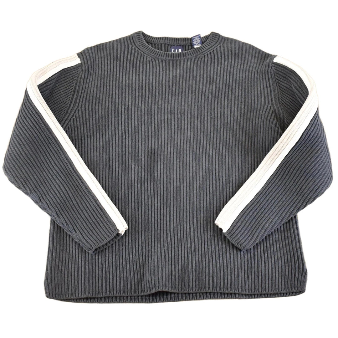 Vintage 1990s Gap Ribbed Knit Crewneck Sweater Men's M