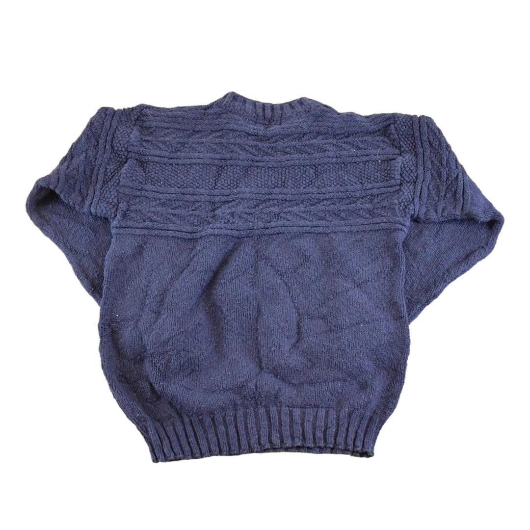 Vintage 1990s LL Bean Cable Knit Crewneck Sweater Men's S