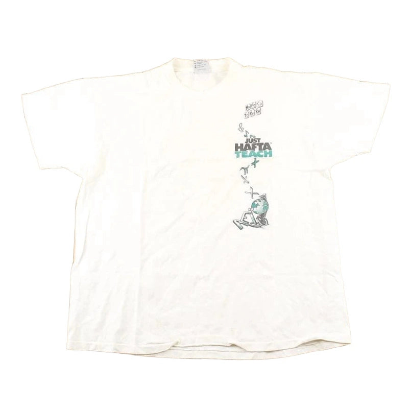 Vintage 1990's Computer Teacher Souvenir Travel T-Shirt Men's XL