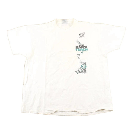 Vintage 1990's Computer Teacher Souvenir Travel T-Shirt Men's XL