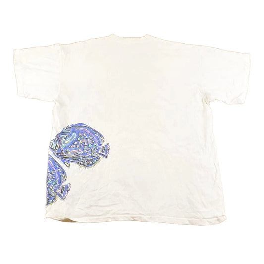 Vintage 1990's Captiva Island Fish Souvenir Travel T-Shirt Men's XL