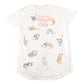 Vintage 1990's Sleeps With Cats Souvenir Sleepwear T-Shirt Women's XL