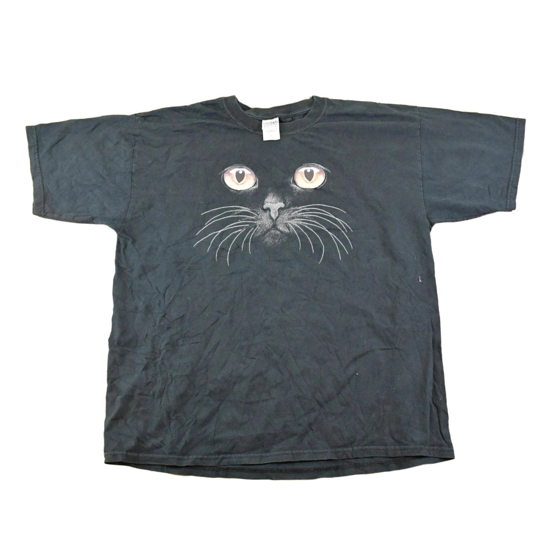 Vintage 1990's Black Cat Souvenir Travel T-Shirt Men's M