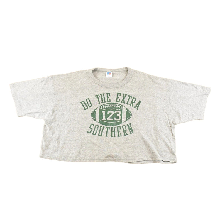 Vintage 1990's Do The Extra Southern High School Football Souvenir T-Shirt Women's XL Cropped