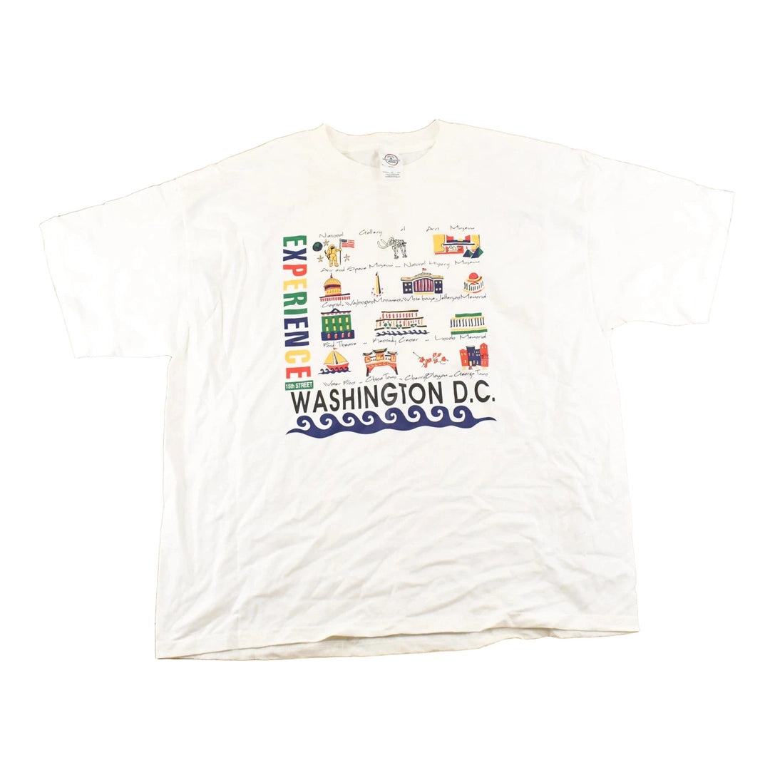 Vintage 1990's Experience Washington DC Souvenir Travel T-Shirt Men's XL