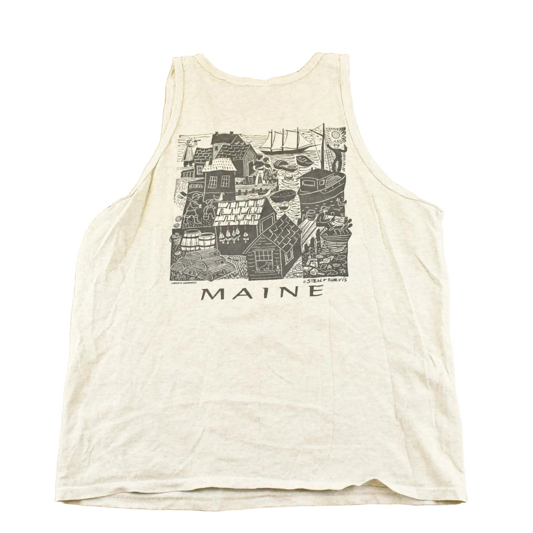 Vintage 1990's Portland Maine Souvenir Travel Tank Top Men's L