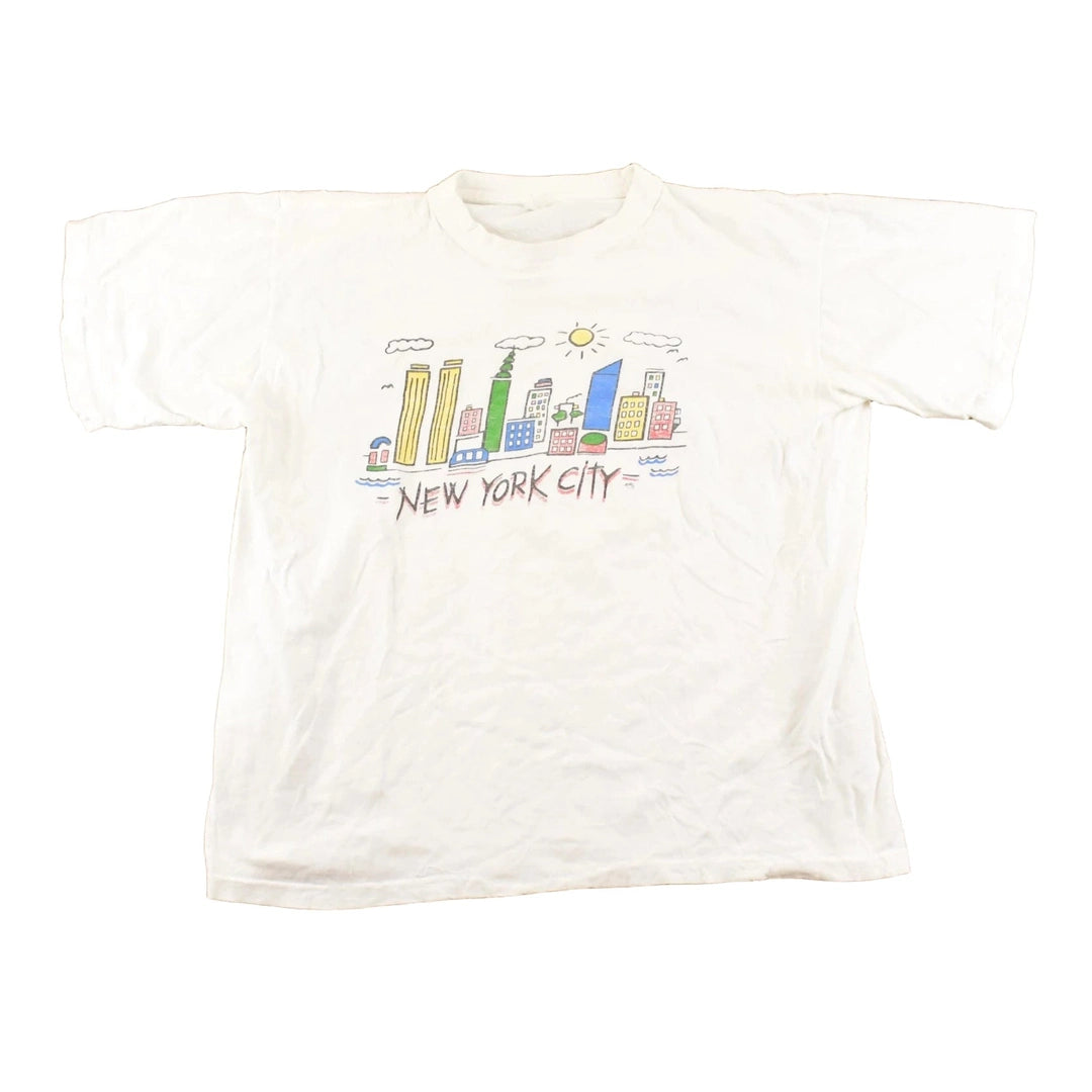 Vintage 1990's New York City Souvenir Travel T-Shirt Men's M