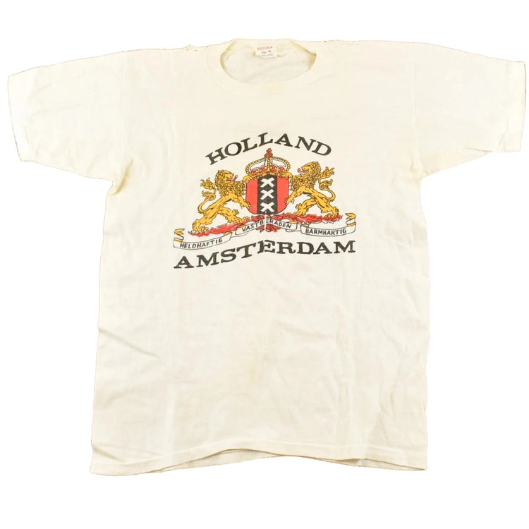 Vintage 1970's Victoria Amsterdam Holland Souvenir Travel T-Shirt Men's S