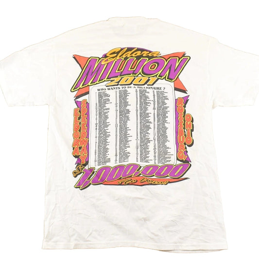 Vintage 2001 Eldora Speedway Million Souvenir Racing T-Shirt Men's L