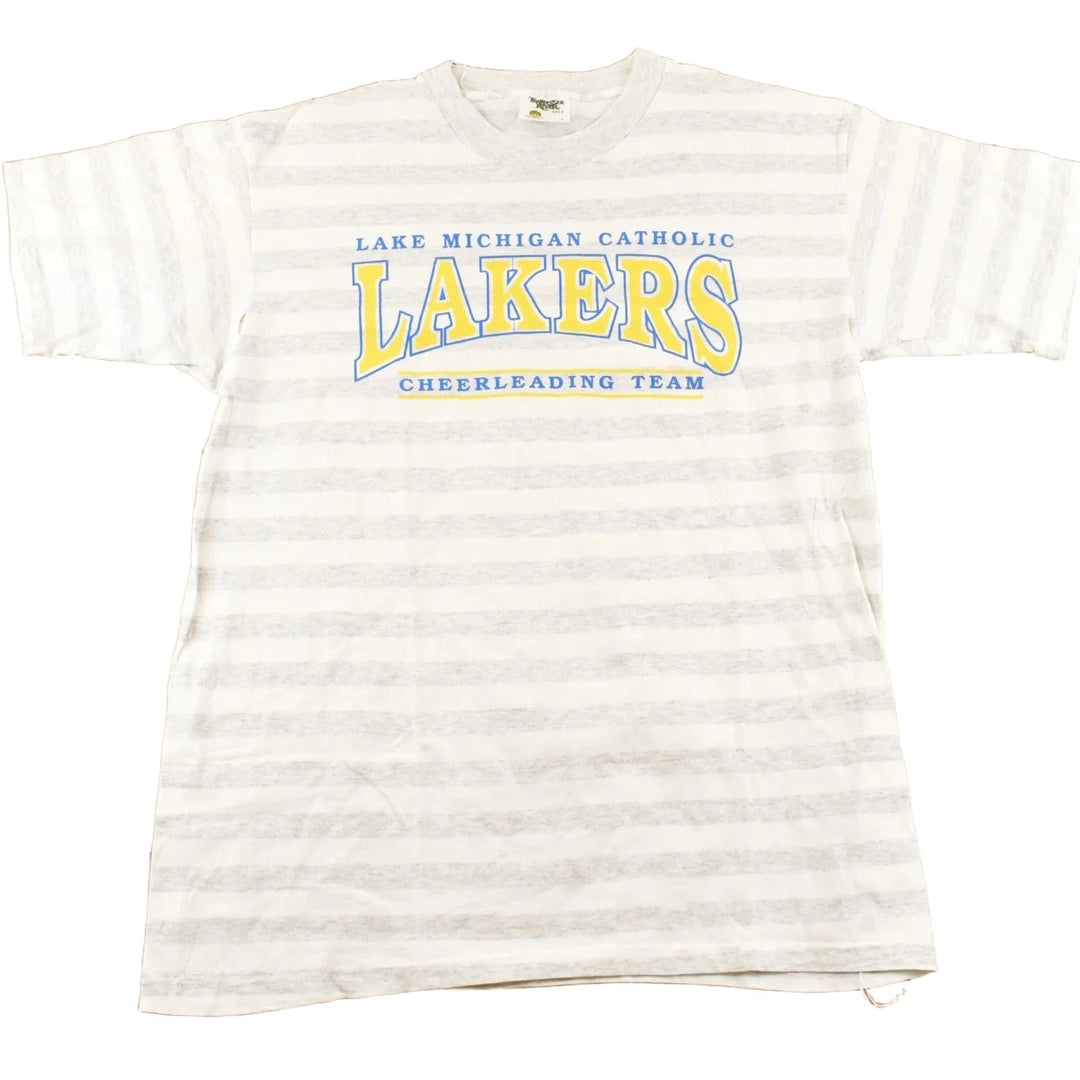 Vintage 1990's Lake Michigan Catholic Cheerleading Team Souvenir T-Shirt Women's M