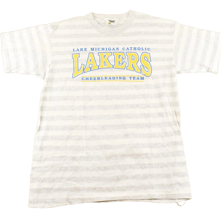 Vintage 1990's Lake Michigan Catholic Cheerleading Team Souvenir T-Shirt Women's M