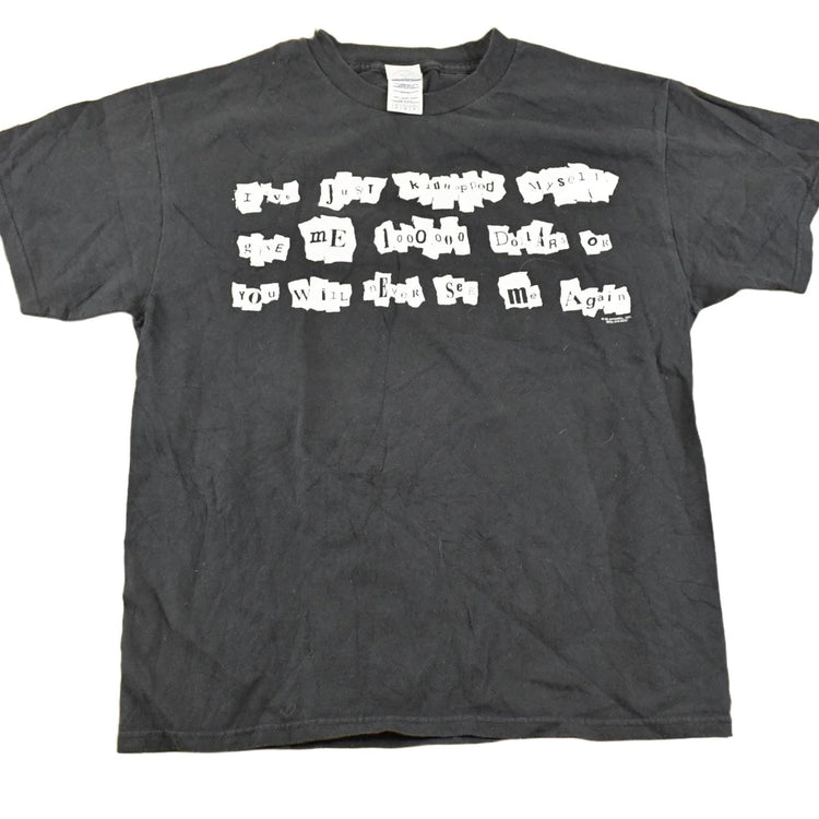 Vintage 1990's Million Dollars Funny Souvenir Comedy T-Shirt Men's M