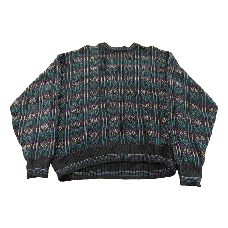 Vintage 1990s Colours By Alexander Julian Knit Crewneck Sweater Men's XL