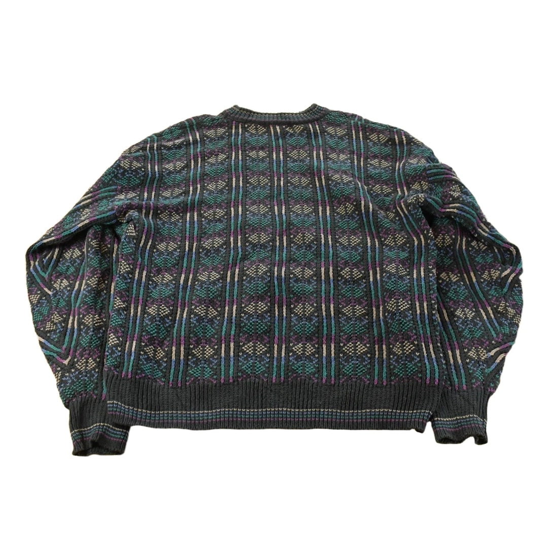 Vintage 1990s Colours By Alexander Julian Knit Crewneck Sweater Men's XL