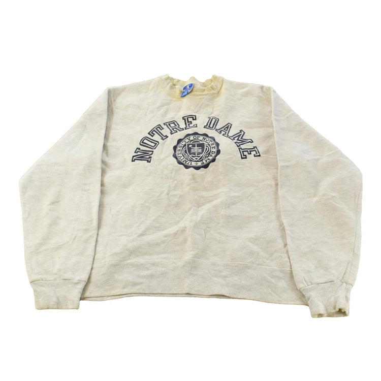 Vintage 1980s University Of Notre Dame Fighting Irish Crewneck Sweatshirt Men's S