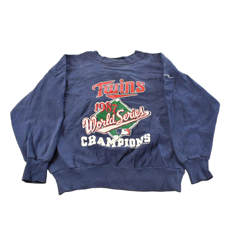 Vintage 1987 Minnesota Twins World Series Champions Crewneck Sweatshirt Men's S