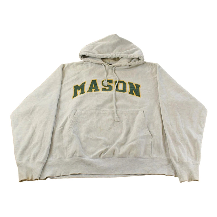 Vintage 1990s George Mason University Champion Reverse Weave Hoodie Sweatshirt Mens L